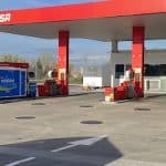 Gasolinera CEPSA en Madrid