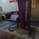 Punto de recarga eléctrica en Blanes, Girona