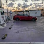Punto de recarga eléctrica en Santa Olalla del Cala, Huelva