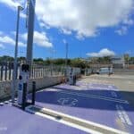 Punto de recarga eléctrica en Xàbia/Jávea, Alicante/Alacant